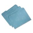 Recycled Single-ply Top Tab File Folder Letter - 8.5" x 11" - Blue