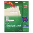 Avery 0.66" x 3.43" Rectangle Filing Labels - 750 per pack