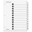 Cardinal OneStep Printable Table of Contents and Dividers - 12 per set