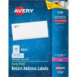 Avery 0.67" x 1.75" Rectangle Return Address Label (Easy Peel) - 6000 per box