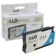 LD Remanufactured Cyan Ink Cartridge for HP 711 (CZ130A)