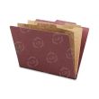 Nature Saver Classification Folder with Pocket Divider - 8.50" x 11" - Red
