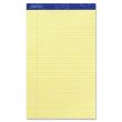 Ampad Perforated Ruled Pads - 50 Sheets - 8.50" x 14" - Canary Yellow