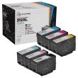 Remanufactured T312XL 6 Piece Set of Ink for Epson