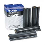 Brother PC-204RF Black OEM Thermal Fax Ribbon Rolls 4-Pack