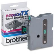 Brother OEM TX-7311 Black on Green 1/2" Tape