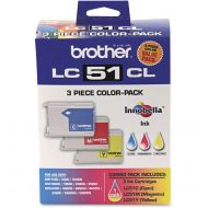 Brother LC513PKS C/M/Y OEM Ink Cartridges, 3 Pack