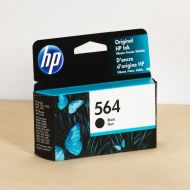 HP Original 564 Black Ink Cartridge, CB316WN