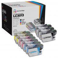 Set of 9 Brother Compatible LC3013 HY Ink Cartridges: 3x LC3013BK Black and 2 Each of LC3013C Cyan, LC3013M Magenta and LC3013Y Yellow