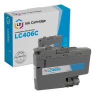 Comp Brother LC406C Cyan Ink Cartridge