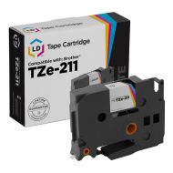 Compatible Replacement for Brother TZe211 Black on White Tape for the P-Touch