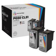 Reman Canon PG-50 / CL-51 HY Black & Color Ink Set