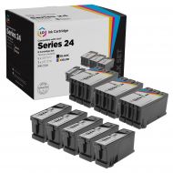 Compatible Set of 8 Replacements for Dell Series 24 Black & Color Ink