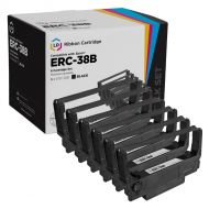 6 Compatible Epson ERC 38B/R Black/red ink ribbons-TM-U220B TM-U220D TMU220B 