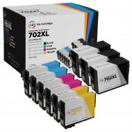 Remanufactured 702XL 9 Piece Set of Ink for Epson