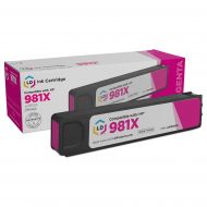 LD Remanufactured High Yield Magenta Ink Cartridge for HP 981X (L0R10A)