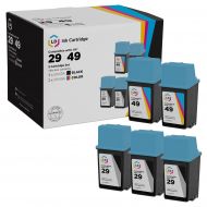 LD Remanufactured Black and Color Ink Cartridges for HP 29 and 49