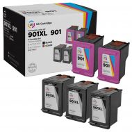 Remanufactured HP 901 Ink Series Cartridges Black and Color 