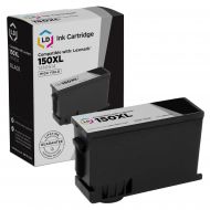 6 BLACK 150XL New High Yield Compatible Ink Cartridge for LEXMARK 150XL 14N1614 