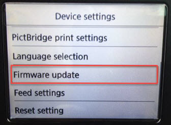 Canon firmware update