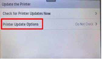 Printer Update Options